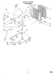 03 - Unit parts for Whirlpool Dehumidifier D30A2 from AppliancePartsPros.com