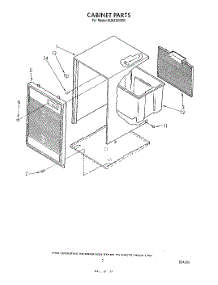 03 - Section parts for Whirlpool Dehumidifier AD0252XW0 from AppliancePartsPros.com