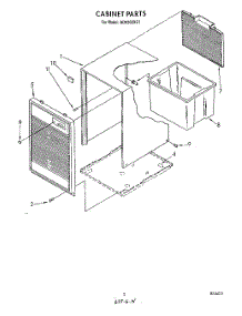 03 - Section parts for Whirlpool Dehumidifier AD0302XS1 from AppliancePartsPros.com