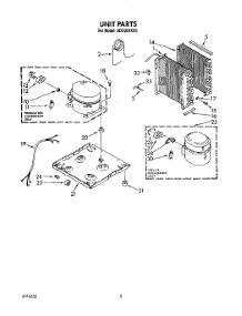02 - Section parts for Whirlpool Dehumidifier AD0252XZ0 from AppliancePartsPros.com