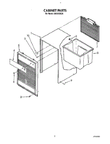 03 - Section parts for Whirlpool Dehumidifier AD0252XZ0 from AppliancePartsPros.com