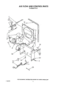 02 - Section parts for Whirlpool Dehumidifier D300 from AppliancePartsPros.com
