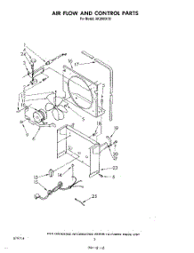 02 - Section parts for Whirlpool Dehumidifier AK2800XT0 from AppliancePartsPros.com