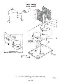 03 - Section parts for Whirlpool Dehumidifier AK2800XT0 from AppliancePartsPros.com