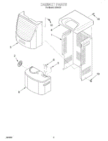 03 - Section parts for Whirlpool Dehumidifier AD40G2 from AppliancePartsPros.com