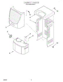 03 - Section parts for Whirlpool Dehumidifier AD41G0 from AppliancePartsPros.com