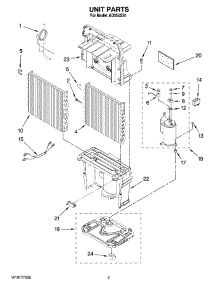 02 - Unit Parts parts for Whirlpool Dehumidifier AD35USS1 from AppliancePartsPros.com
