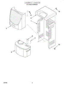 03 - Section parts for Whirlpool Dehumidifier AD050SG0 from AppliancePartsPros.com