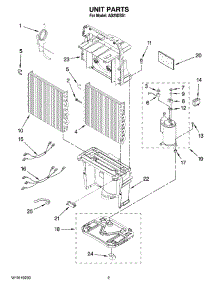 02 - Unit Parts parts for Whirlpool Dehumidifier AD25DSS1 from AppliancePartsPros.com