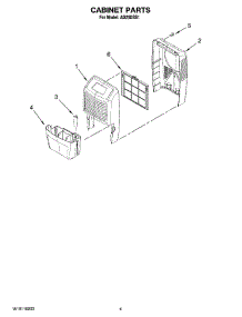03 - Cabinet Parts parts for Whirlpool Dehumidifier AD25DSS1 from AppliancePartsPros.com