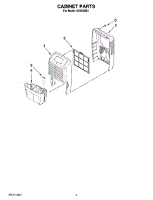 03 - Cabinet Parts parts for Whirlpool Dehumidifier AD70USS1 from AppliancePartsPros.com
