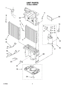 02 - Unit Parts parts for Whirlpool Dehumidifier AD50DSS1 from AppliancePartsPros.com
