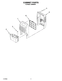 03 - Cabinet Parts parts for Whirlpool Dehumidifier AD50DSS1 from AppliancePartsPros.com