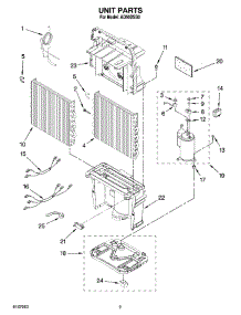 02 - Unit Parts parts for Whirlpool Dehumidifier AD50DSS0 from AppliancePartsPros.com