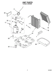 02 - Unit Parts parts for Whirlpool Dehumidifier AD70USR0 from AppliancePartsPros.com