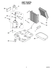 02 - Unit Parts parts for Whirlpool Dehumidifier AD65USR1 from AppliancePartsPros.com