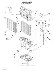 02 - Unit Parts parts for Whirlpool Dehumidifier AD70USS0 from AppliancePartsPros.com