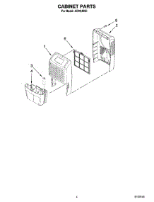 03 - Cabinet Parts parts for Whirlpool Dehumidifier AD70USS0 from AppliancePartsPros.com
