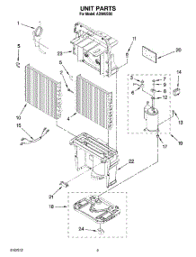 02 - Unit Parts parts for Whirlpool Dehumidifier AD50USS0 from AppliancePartsPros.com