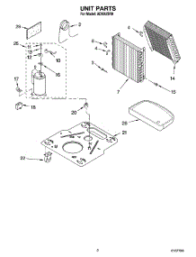 02 - Unit Parts parts for Whirlpool Dehumidifier AD50USR0 from AppliancePartsPros.com