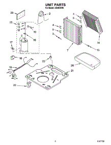 02 - Unit Parts parts for Whirlpool Dehumidifier AD40DSR0 from AppliancePartsPros.com