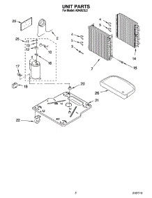 02 - Unit Parts parts for Whirlpool Dehumidifier AD40USL5 from AppliancePartsPros.com