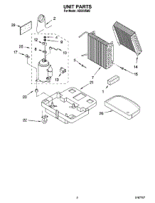 02 - Unit Parts parts for Whirlpool Dehumidifier AD65USM2 from AppliancePartsPros.com