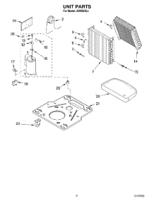 02 - Unit Parts parts for Whirlpool Dehumidifier AD50USL4 from AppliancePartsPros.com