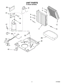 02 - Unit Parts parts for Whirlpool Dehumidifier AD40DSL4 from AppliancePartsPros.com