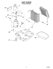 02 - Unit Parts parts for Whirlpool Dehumidifier AD65USM0 from AppliancePartsPros.com