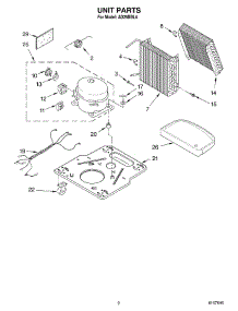 02 - Section parts for Whirlpool Dehumidifier AD25BBL4 from AppliancePartsPros.com