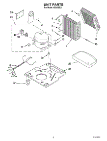 02 - Section parts for Whirlpool Dehumidifier AD50DSL1 from AppliancePartsPros.com