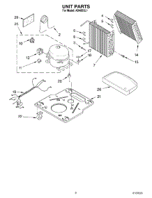 02 - Section parts for Whirlpool Dehumidifier AD40DSL1 from AppliancePartsPros.com