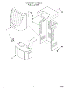 03 - Section parts for Whirlpool Dehumidifier AD40LBK0 from AppliancePartsPros.com
