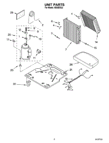 02 - Unit Parts parts for Whirlpool Dehumidifier AD50DSL5 from AppliancePartsPros.com