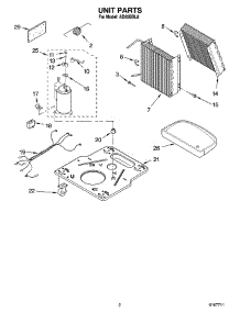 02 - Unit Parts parts for Whirlpool Dehumidifier AD25BBL8 from AppliancePartsPros.com