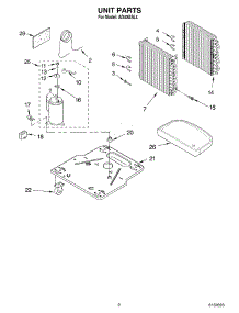 02 - Unit Parts parts for Whirlpool Dehumidifier AD40USL4 from AppliancePartsPros.com
