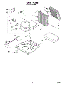 02 - Section parts for Whirlpool Dehumidifier AD25BBL3 from AppliancePartsPros.com
