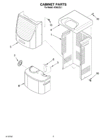 03 - Section parts for Whirlpool Dehumidifier AD65USL1 from AppliancePartsPros.com