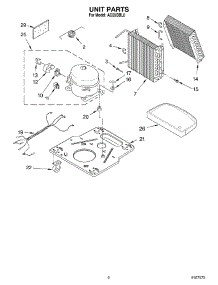02 - Section parts for Whirlpool Dehumidifier AD25BBL0 from AppliancePartsPros.com