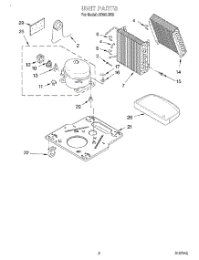 02 - Section parts for Whirlpool Dehumidifier AD50LBK0 from AppliancePartsPros.com