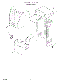 03 - Section parts for Whirlpool Dehumidifier AD40LJ2 from AppliancePartsPros.com