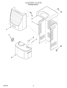 03 - Section parts for Whirlpool Dehumidifier AD40TJ1 from AppliancePartsPros.com