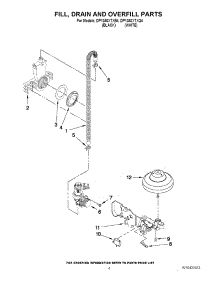 04 - Fill, Drain And Overfill Parts parts for Whirlpool Dishwasher DP1040XTXQ4 from AppliancePartsPros.com