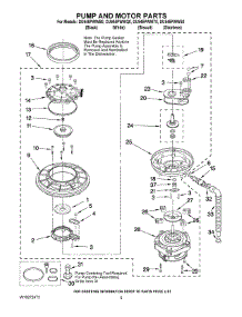 04 - Pump And Motor Parts parts for Whirlpool Dishwasher DU945PWWT0 from AppliancePartsPros.com
