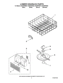 06 - Lower Dishrack Parts parts for Whirlpool Dishwasher DU930PWWT0 from AppliancePartsPros.com