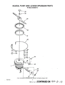 04 - Heater, Pump And Lower Spray Arm parts for Whirlpool Dishwasher DU9400XT4 from AppliancePartsPros.com