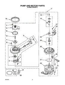 05 - Pump And Motor parts for Whirlpool Dishwasher DU9400XY1 from AppliancePartsPros.com