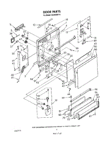 03 - Door parts for Whirlpool Dishwasher DU9400XT0 from AppliancePartsPros.com
