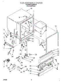 03 - Tub Assembly parts for Whirlpool Dishwasher DU9400XY2 from AppliancePartsPros.com